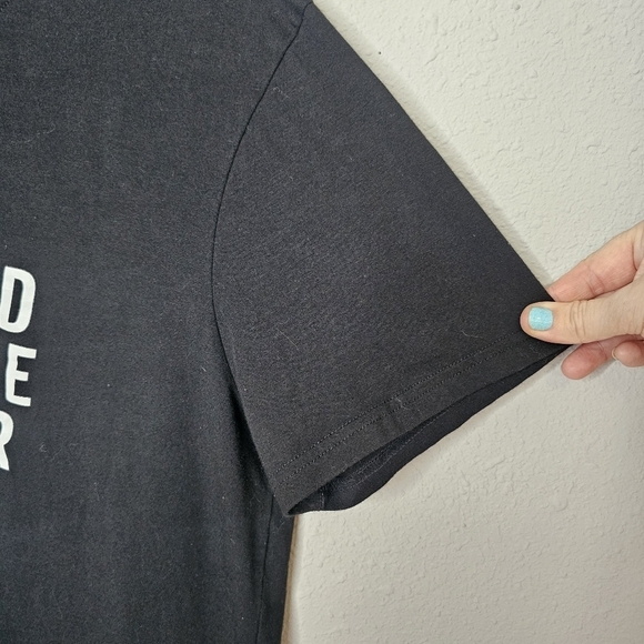 Funny Tee Spell out Words Graphic Black White Unisex T‎ Shirt Size XL - Picture 3 of 6